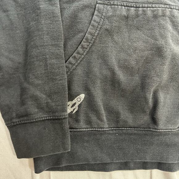 GameStop Hoodie Mens Medium Black Video Game Rocket To The Moon GME - Picture 2 of 7